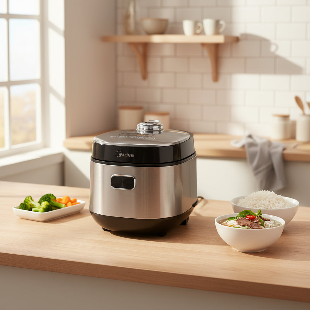 Cuiseur à riz intelligent Midea – 2 L | Multifonction & maintien au chaud automatique - AXYONIX
