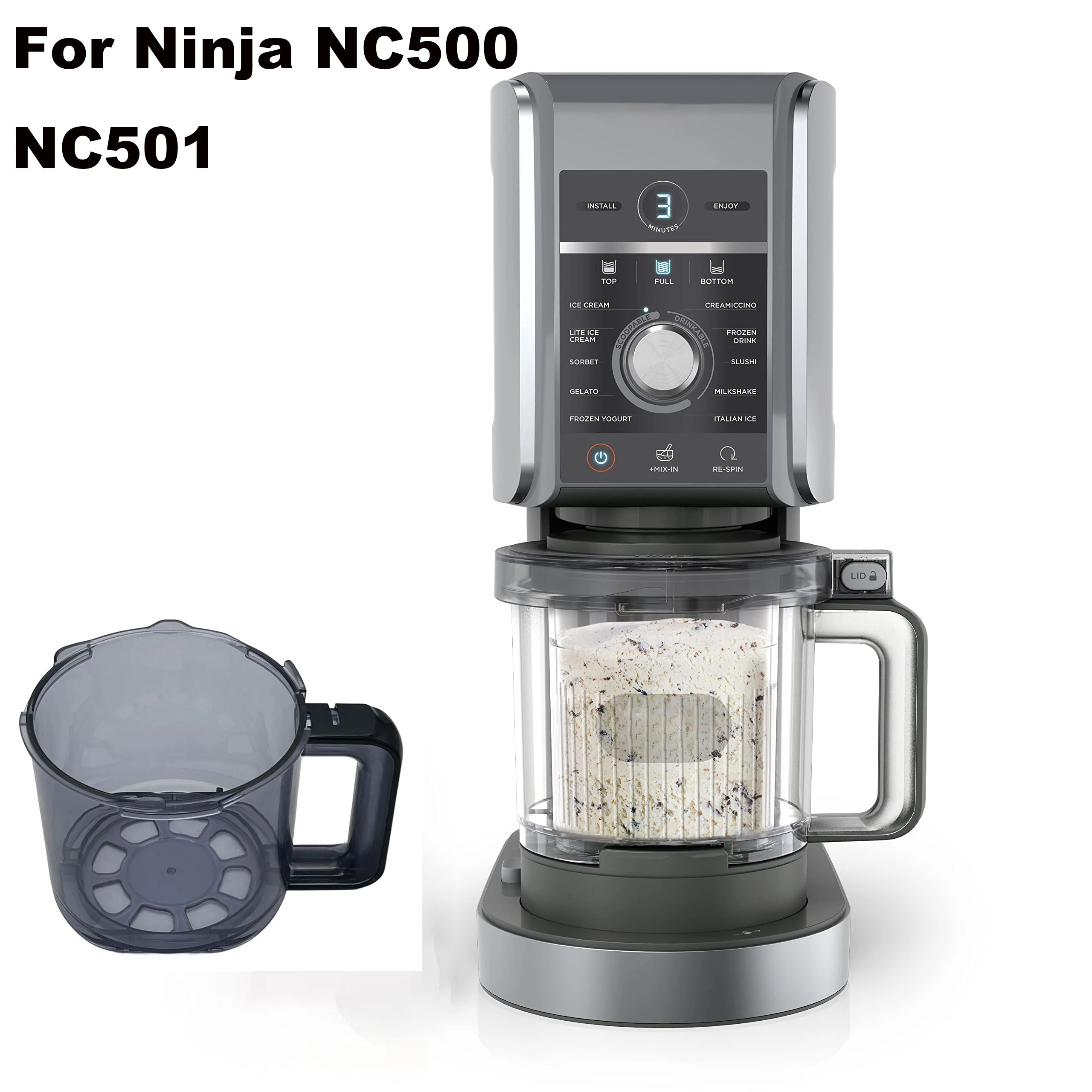 Gobelet extérieur pour sorbetière Ninja (NC500,NC501) - AXYONIX